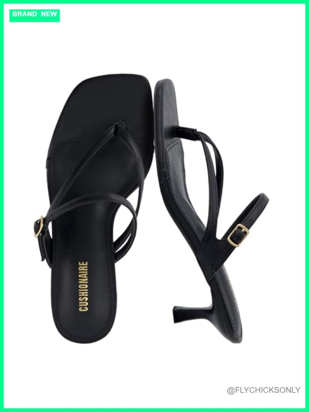 Kitten Heel Square Toe Adjustable Buckle Dressy Strappy Sandals